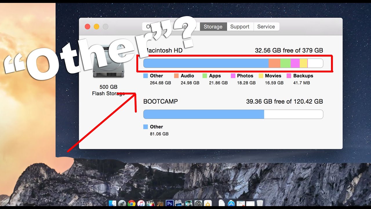 make space on mac for update